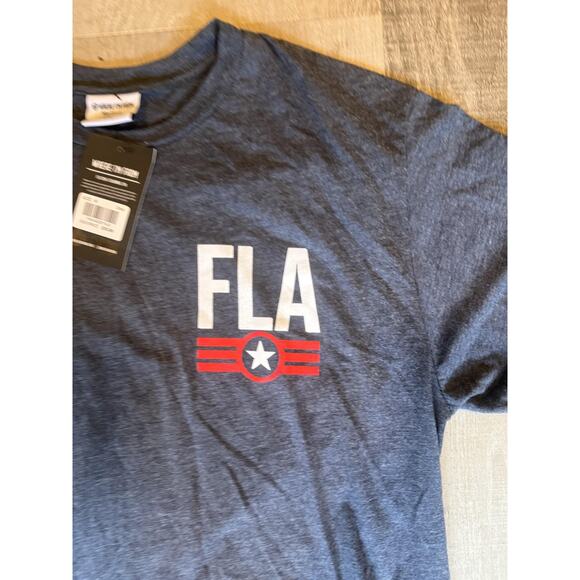 Where I'm From Florida Shirt Mens Medium Blue FLA Graphic Tee Soft Patriotic USA - Picture 3 of 7